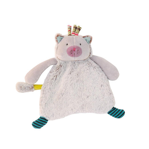 Moulin Roty 大肚皮小憨猫咪软绵玩偶-660016 商品图0