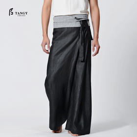 TANGY Collection天意高端莨绸大筒裤L45508