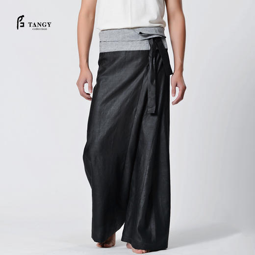 TANGY Collection天意高端莨绸大筒裤L45508 商品图0