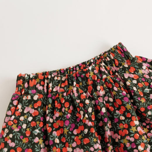 【马克珍妮 芦芙】秋装新款灯芯绒碎花纯棉A版半身裙231561 商品图4