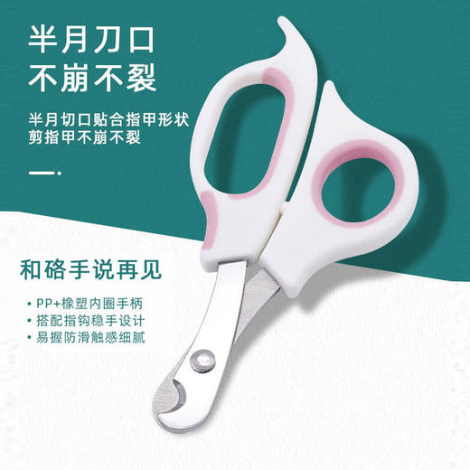 家用宠物指甲剪猫咪半月型指甲钳 亚马逊爆款 中小型犬用指甲刀 新手可用[骡马] 商品图2
