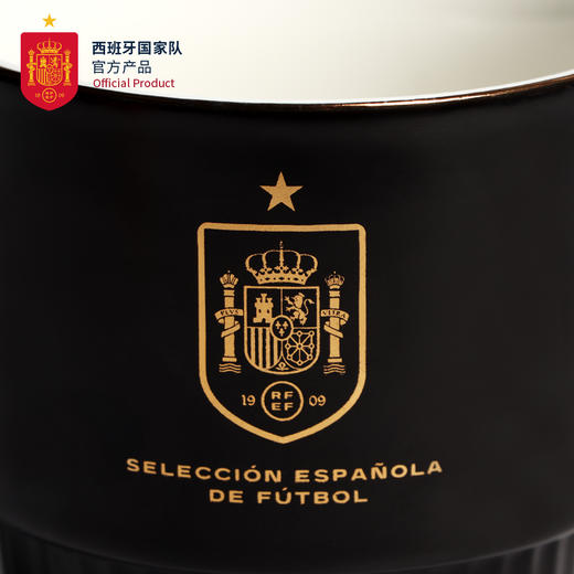 西班牙国家队官方商品丨黑金新款马克杯陶瓷咖啡牛奶茶杯 商品图4