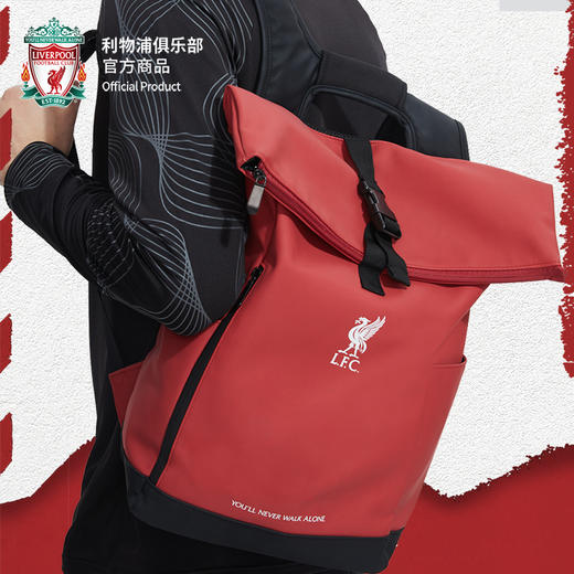 利物浦俱乐部官方商品丨红色PU双肩包背包足球迷书包正品球迷周边 商品图2