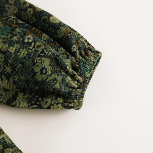 【马克珍妮 芦芙】秋装新款 灯芯绒碎花纯棉连衣裙 231555 商品图4