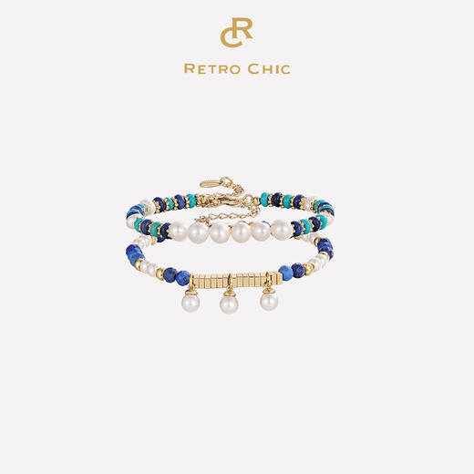 Retro Chic意大利复古时尚首饰 希腊海洋叠戴手链 商品图0