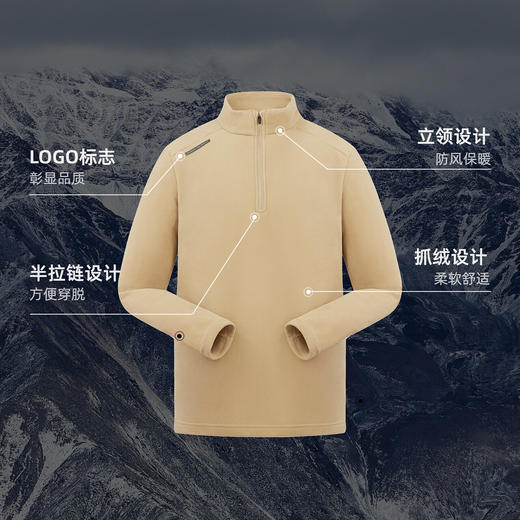 探路者男式超轻抓绒服TACCAL91237 商品图2