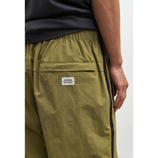 吃茶去chichaqu轻薄复古卡扣束脚运动长裤 商品图5