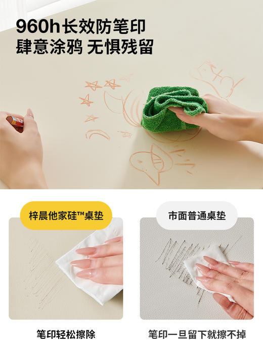 【代发】【4天左右发货】【专利他家硅】学生书桌垫桌布儿童学习桌写字台专用桌垫书桌垫子 商品图2