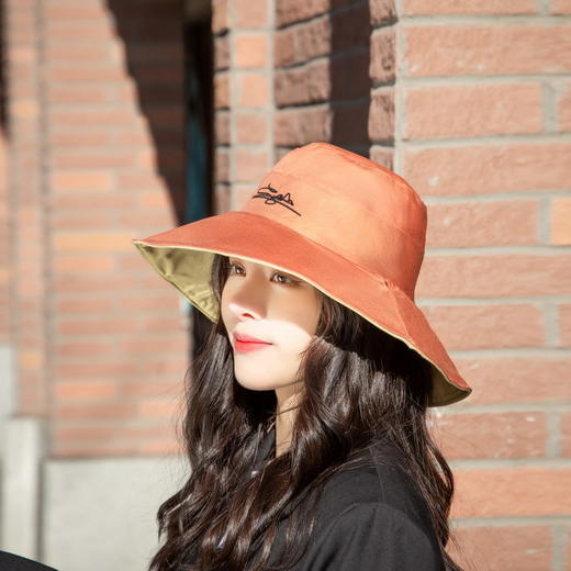 秋季渔夫帽 防风帽子女 遮阳 渔夫帽 女士帽菊花渔夫帽女 遮阳帽盆帽 商品图0