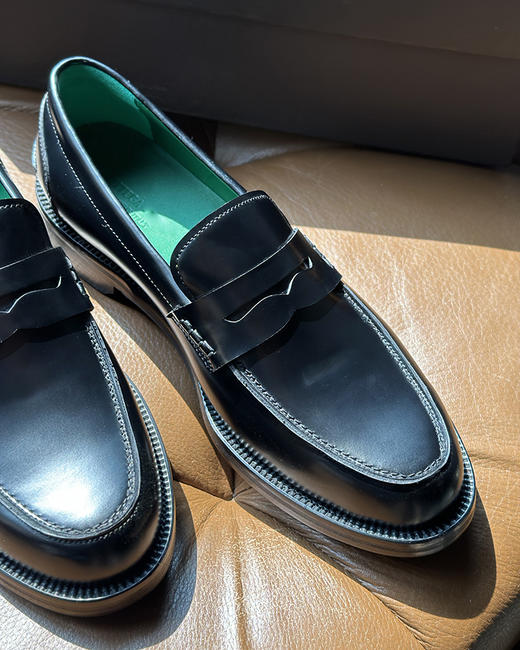 THS 8.19-限时 男鞋 BV家 进口开边珠牛皮乐福鞋 AZ334 商品图4