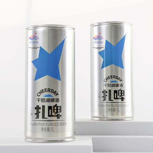 9°P千岛湖啤酒小罐扎啤1L*6罐 商品图2