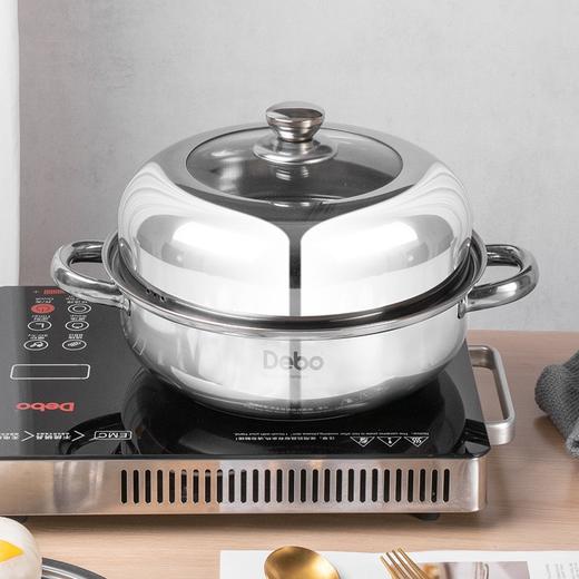 德铂Debo 柏林公爵汤蒸锅 DEP-04 26CM 不锈钢用锅 商品图1