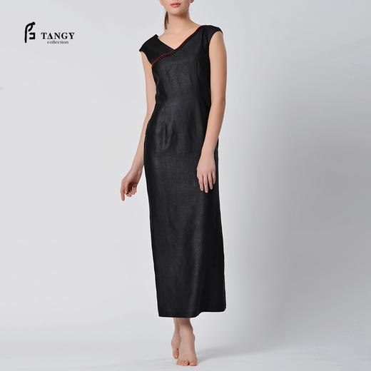 TANGY Collection天意高端莨绸连衣裙L42801 商品图0