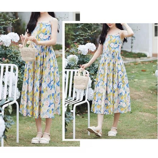 裁缝学苑AS89复古油画碎花吊带连衣裙纸样女装高腰a字裙裁剪衣服 商品图2