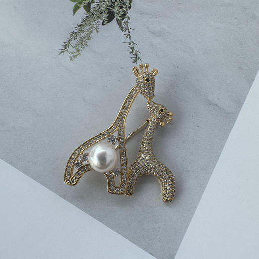 【清仓】甄珠贝 天然珍珠胸针 淡水合集 商品图3