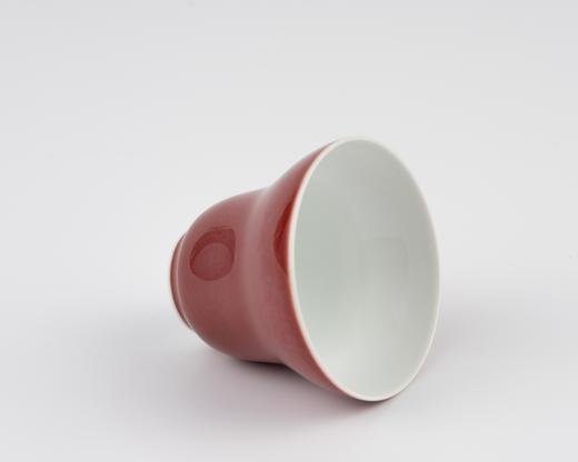 五柳折腰杯 红釉 谷雨山房  商品图2