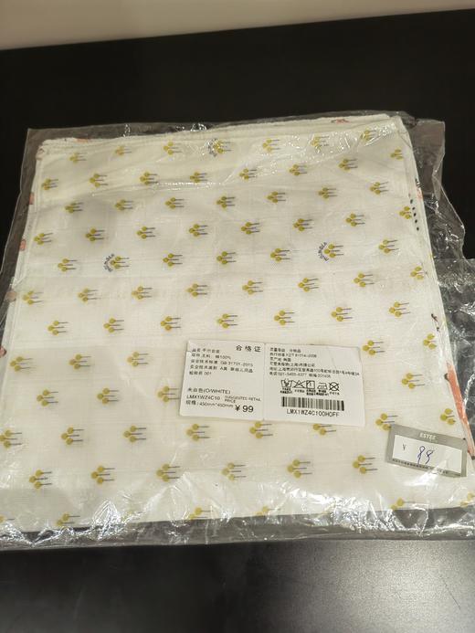 moimoln小云朵方巾婴儿新生儿纱布薄款手帕套装手绢口水巾LMX1WZ4C10 商品图0