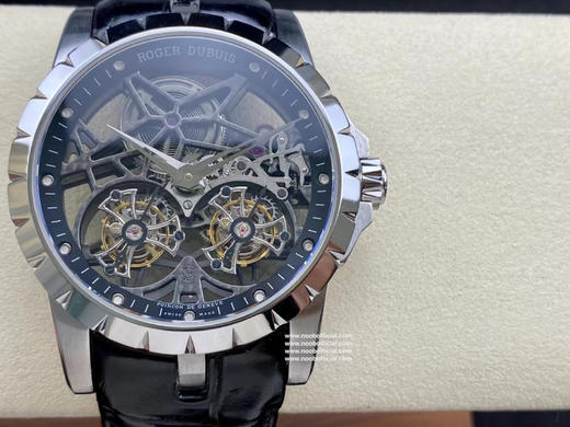 【ROGER DUBUIS】YS永时 罗杰杜比 系列 镂空双飞行陀飞轮，搭载两颗飞行真陀飞轮稳定运行，价值高的手表陀飞轮 全面抄写原装数据开模表壳和字面，内外兼修复刻手表一比一手表n厂c厂zf厂vs厂 商品图4