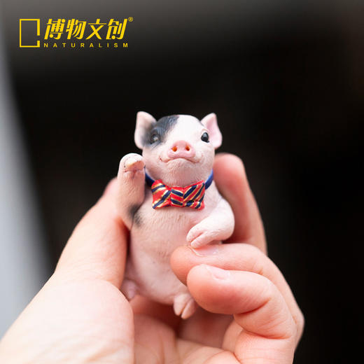 博物小馆 原创 | 五福招财动物手办 吉祥摆件 可爱 礼物 熊猫 小猪 金钱豹 商品图4