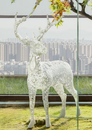 中洲公馆同款 餐厅侧边造景 商品图0