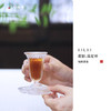心缘堂【花影高足杯】琉璃茶器品茗杯主人杯杯垫杯托琉璃茶具 花影-高足杯(透色) 商品缩略图1