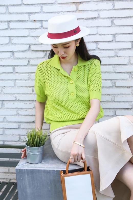 LNNNS POLO领镂空针织上衣 13862 商品图0