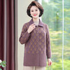 LLQ-23012 中老年人秋冬季外套妈妈装时尚新款中年女大码中长款针织毛呢大衣 商品缩略图1