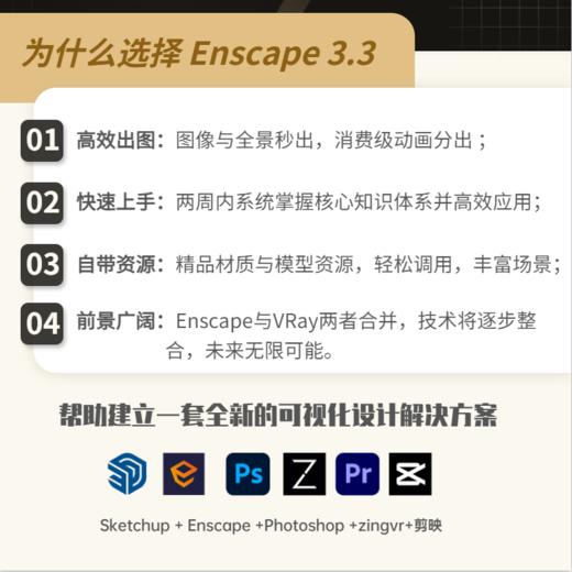 Enscape 3.3 入门到提升系统教程 商品图1