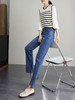 【专属特惠】熙世界开叉小直筒牛仔裤女2025年秋季新款高腰显瘦小个子烟管裤子 商品缩略图3