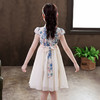复古民族风，儿童裙改良汉服夏季女孩旗袍（送包包）XWN-A873 商品缩略图3