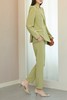 Le Malene 清新绿经典泡泡袖西装长裤套装 13240 商品缩略图2