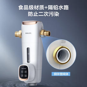 飞利浦（PHILIPS）AWP1839 8T/h前置过滤器 40微米全屋家用净水器 8T/H大流量管道过滤器三合一清洗