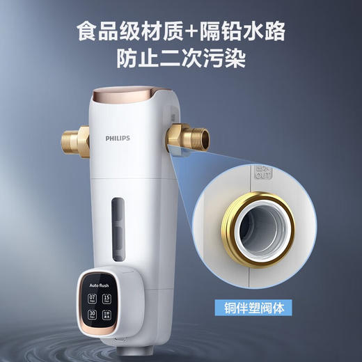 飞利浦（PHILIPS）AWP1839 8T/h前置过滤器 40微米全屋家用净水器 8T/H大流量管道过滤器三合一清洗 商品图0