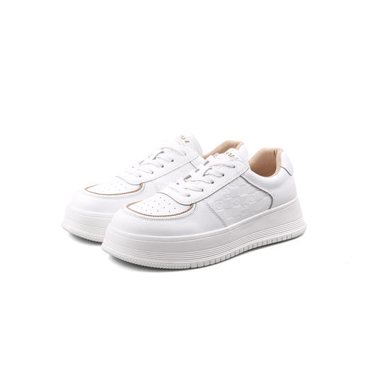 Safiya/索菲娅 2023秋季新款透气百搭厚底运动休闲板鞋 SF33112089 商品图3