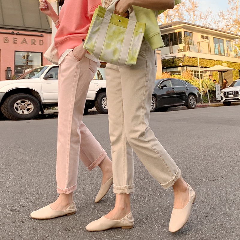 【现货7天】牛仔裤女直筒宽松时尚2023春季新款韩版高腰显瘦百搭休闲舒适长裤