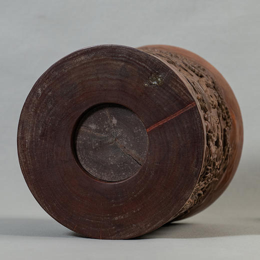 清 红木文人雅集笔筒 商品图4