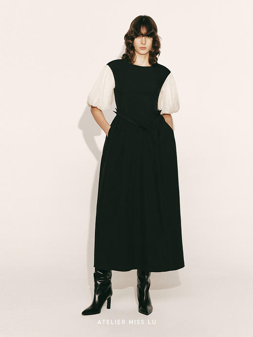 【巴洛克幻想】泡泡纱袖收腰连衣裙23000064 商品图1