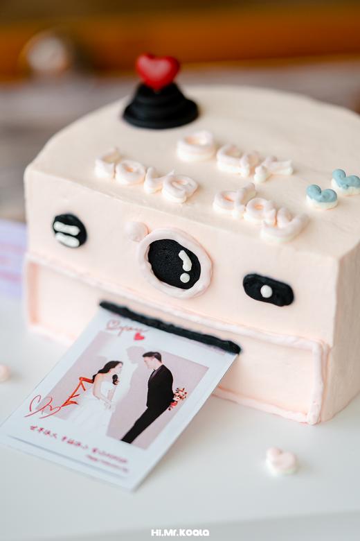 粉色拍立得蛋糕（免费提供照片打印） | 昔果 商品图2