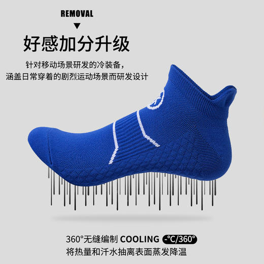 🔥🔥39🉐7双！YUPAO /男女春秋夏专业马拉松跑步足球篮球训练袜 商品图2
