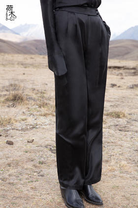 荷木HEMU锦簇·松紧阔腿裤