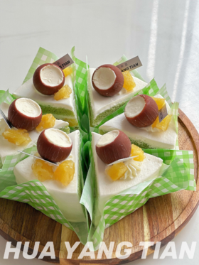 甜品 斑斓菠萝椰子切块（建议自提，配送易倒）