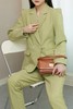 Le Malene 清新绿经典泡泡袖西装长裤套装 13240 商品缩略图4