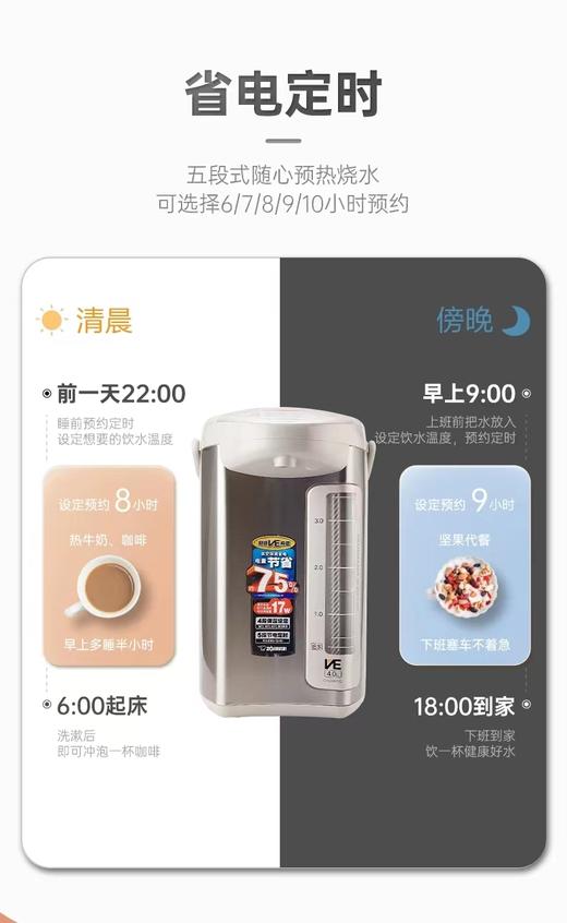 【6F】象印日本进口VE真空保温电热水瓶DSH50C 商品图4