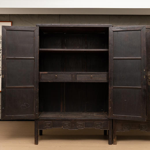 清中期 红木一封书式方角柜（一对） 商品图2