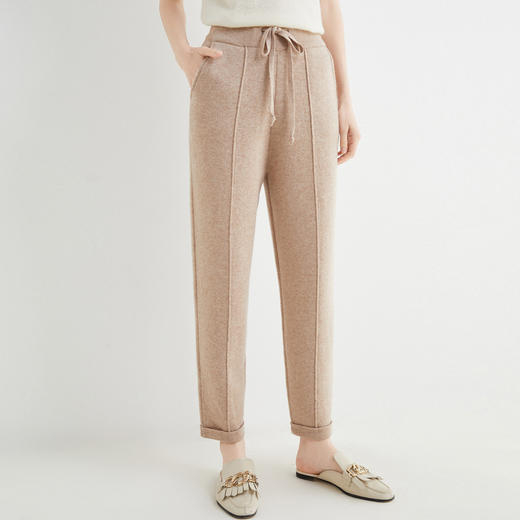 【100%纯羊毛高腰小脚裤】秋冬休闲百搭 加厚保暖裤 轻柔质感 商品图9