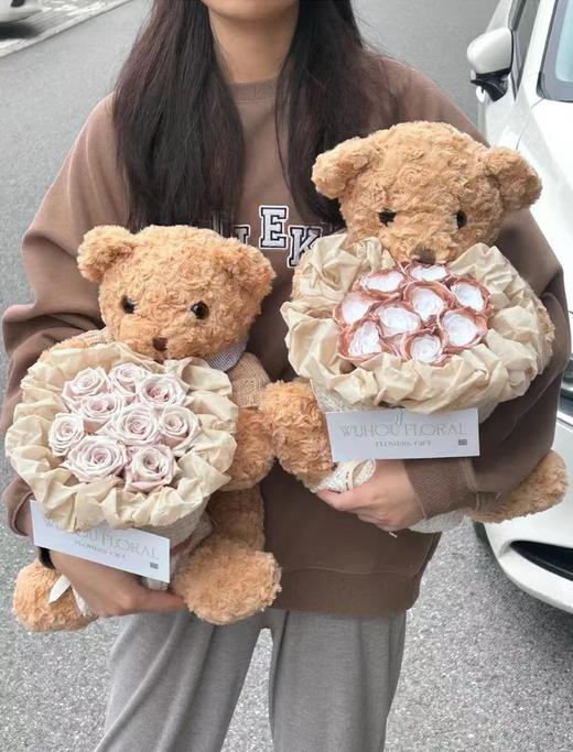 【花艺玩偶】泰迪熊（50CM/40CM/30CM）毛衣熊/领子熊/圣诞帽子熊 商品图5