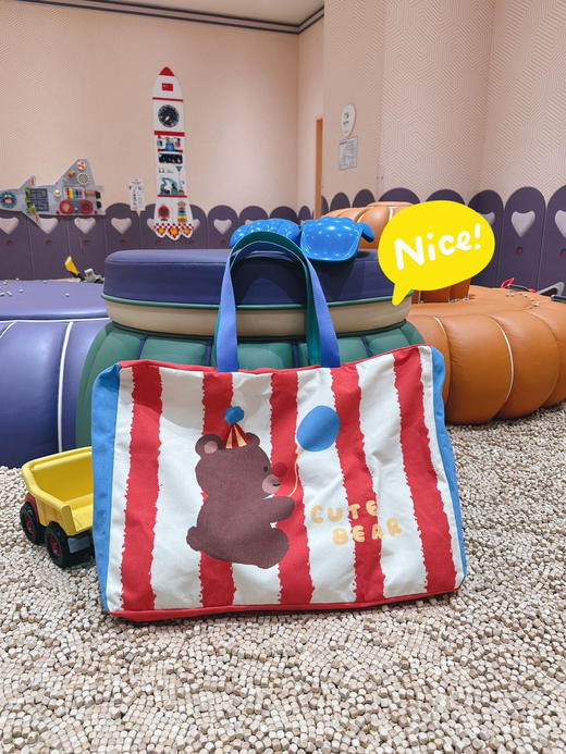 预售5-7天❗【Ndht摩西熊】幼儿园被子包（套装)✅四款卡通图案，颜值高✅容量大，收纳方便 ✅升级环保布，防尘防潮耐磨✅做工精致，走线均匀，坚固耐❗收纳袋+被子包组合，陪伴宝宝整个幼儿园. 商品图5