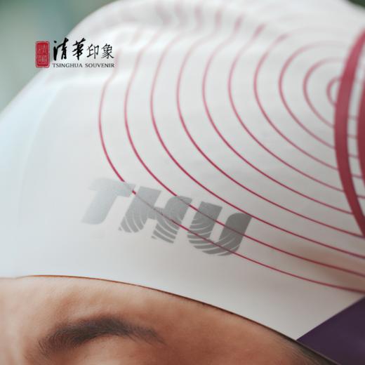 清华文创硅胶时尚防水专业炫彩泳帽 商品图5