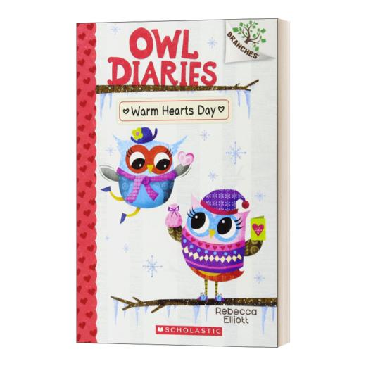 英文原版 Owl Diaries 5 Warm Hearts Day 猫头鹰日记5 暖心日 桥梁章节书 儿童分级读物 英文版 进口英语原版书籍 商品图1