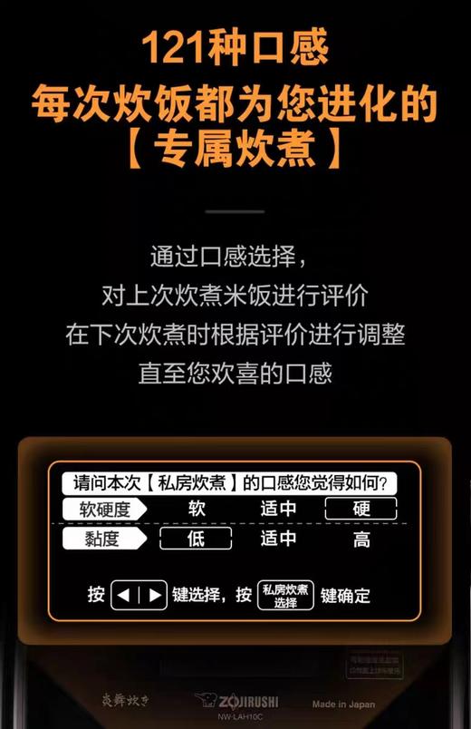 【6F】象印日本进口压力IH高端电饭煲炎舞NW-LAH10C 商品图6